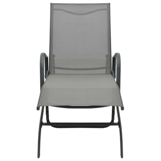 Sonnenliege Stahl und Textilene