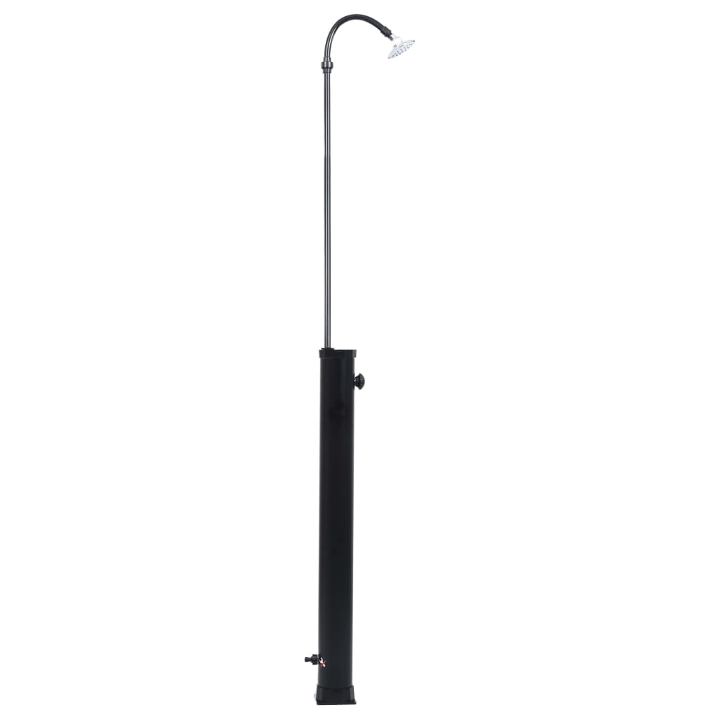 Garden Solar Shower Sort 215 cm 8 L