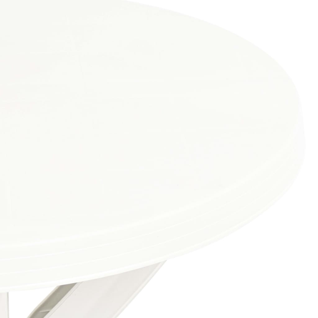 Bistrotisch Weiß Ø70 cm Kunststoff