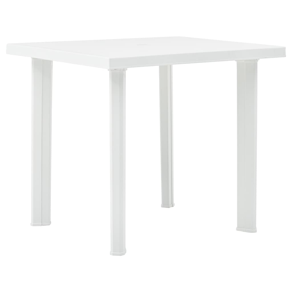 Havebord Hvid 80x75x72 cm Plast
