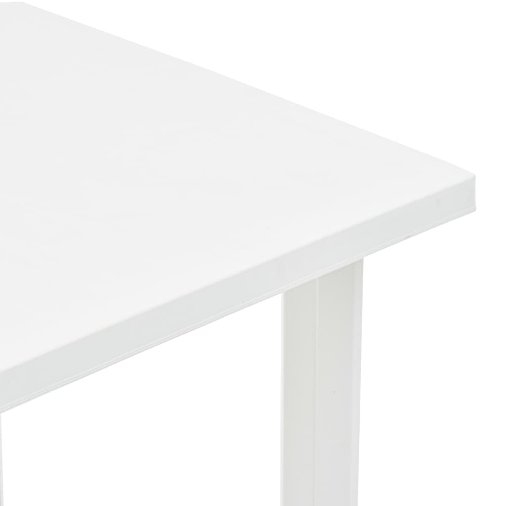 Havebord Hvid 80x75x72 cm Plast