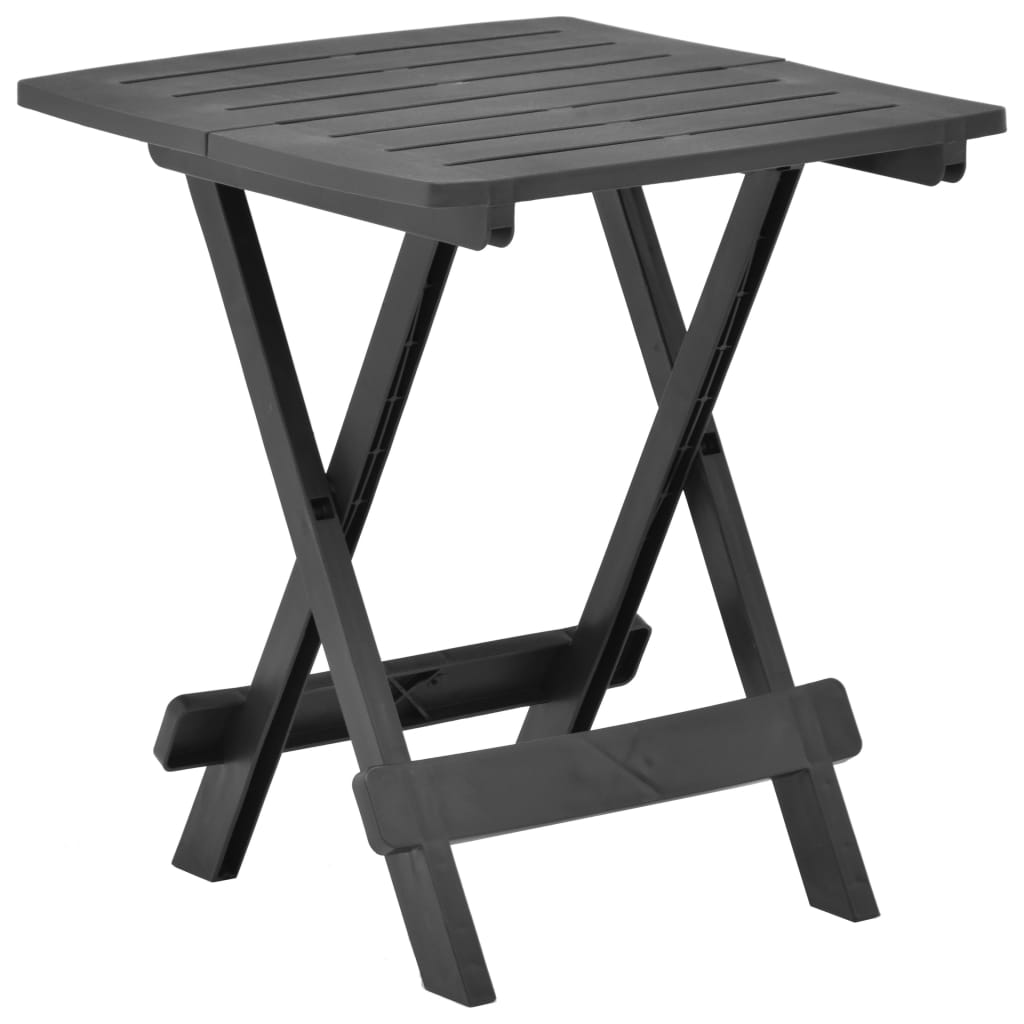 Havebord Sammenklappeligt antracit 45x43x50 cm Plast