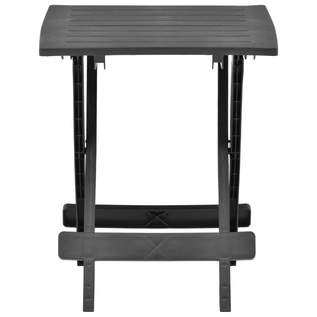 Havebord Sammenklappeligt antracit 45x43x50 cm Plast