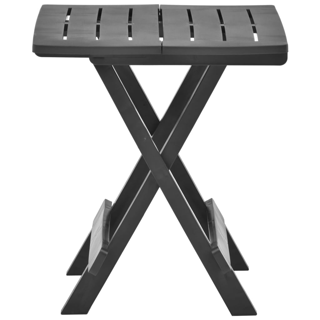Havebord Sammenklappeligt antracit 45x43x50 cm Plast