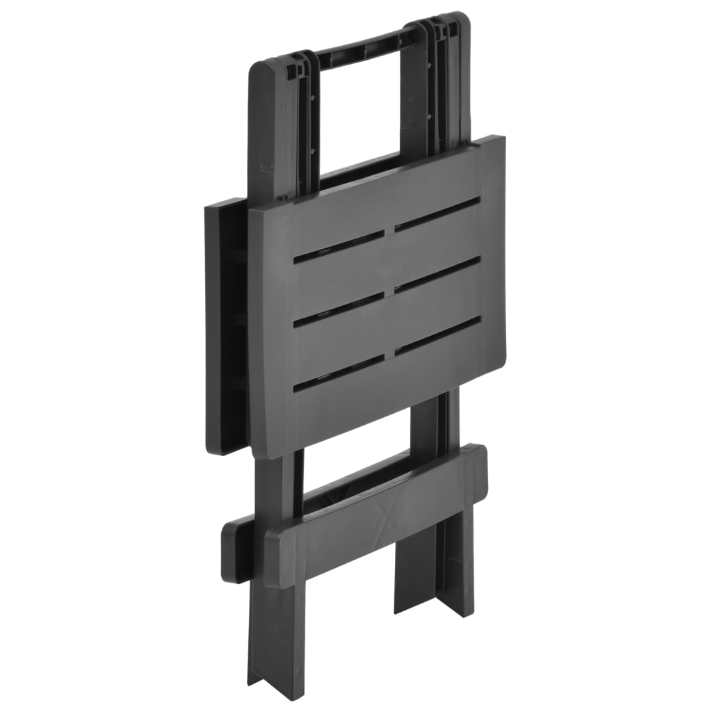 Havebord Sammenklappeligt antracit 45x43x50 cm Plast