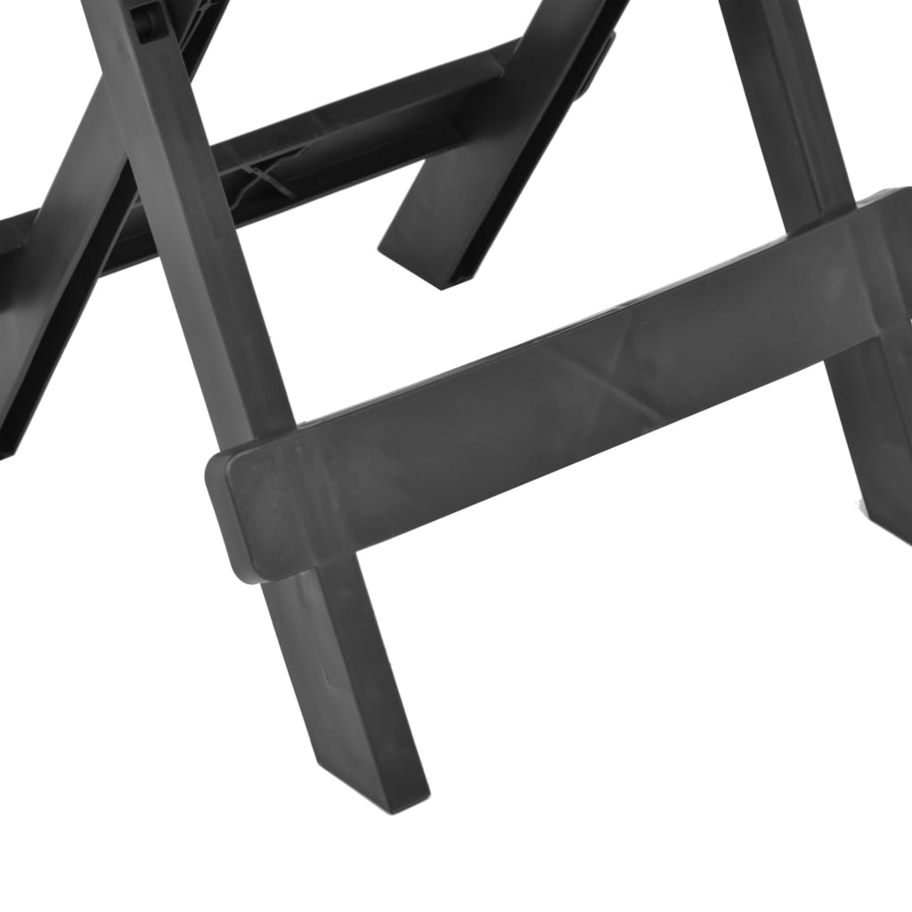 Havebord Sammenklappeligt antracit 45x43x50 cm Plast