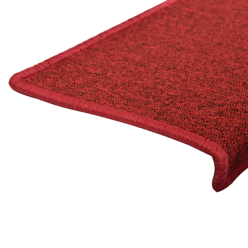 Stufenmatten 15 Stk. 65x21x4 cm Bordeaux Rechteckiger Rand