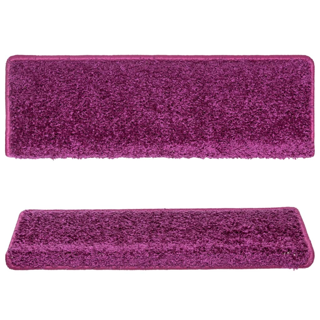 Stufenmatten 15 Stk. 65x21x4 cm Violett Rechteckiger Rand
