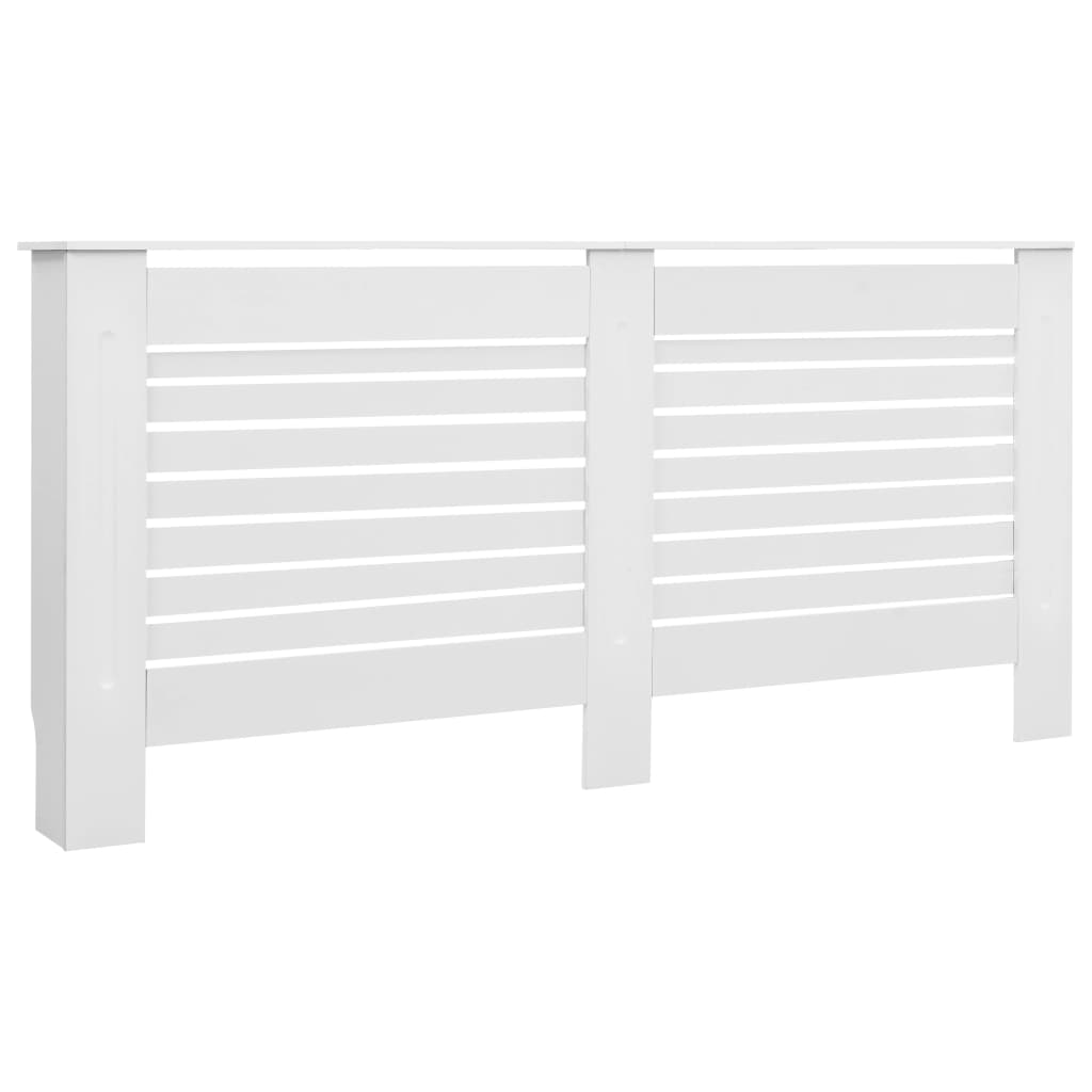 Heizkörperverkleidungen 2 Stk. Weiß 172×19×81,5 cm MDF