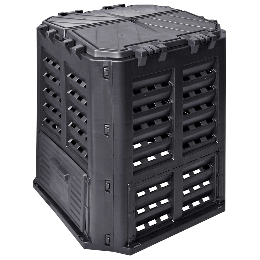 Havekompostor Sort 68,9x68,9x83,9 cm 360 L