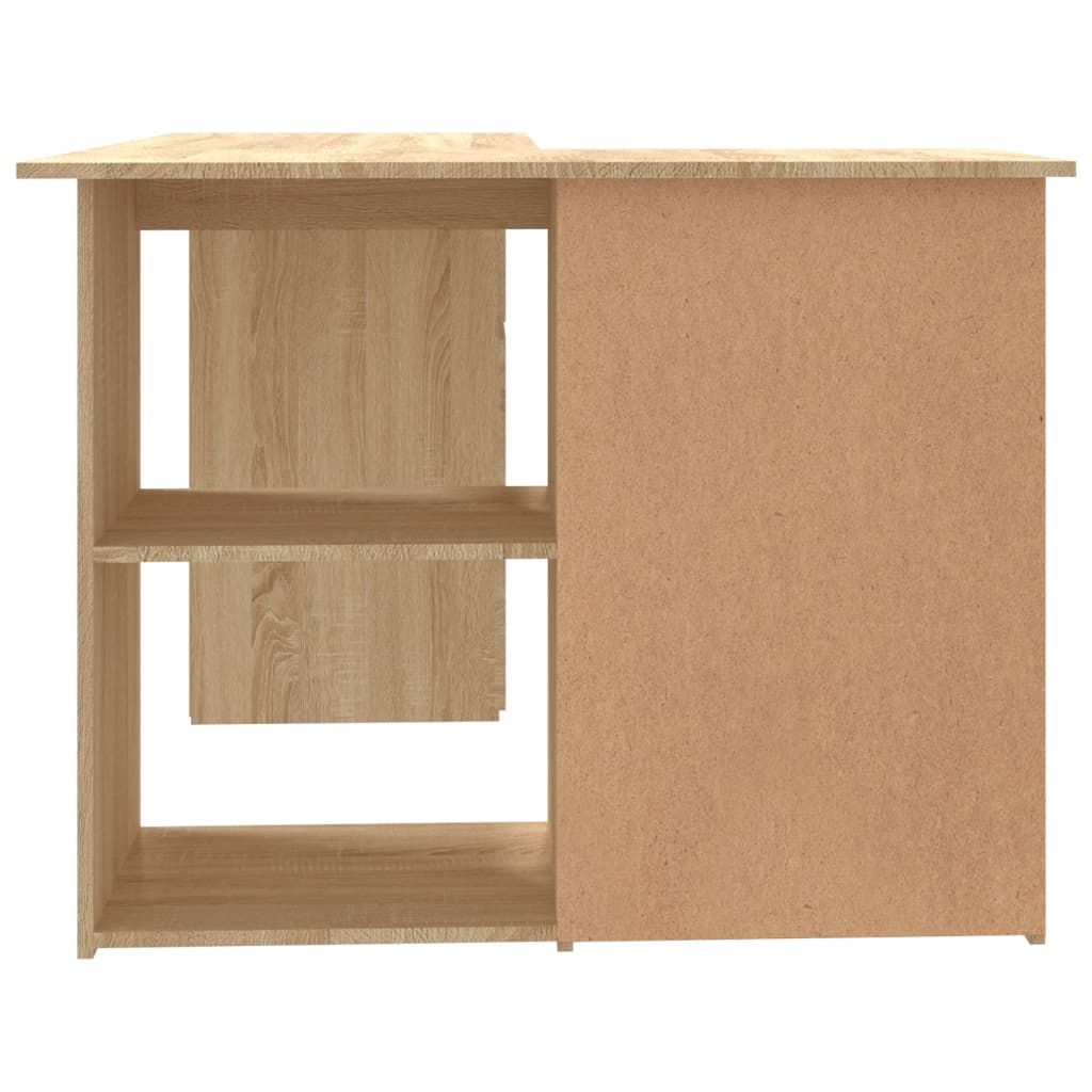 Hjørneskrivebord Sonoma Eg 145x100x76 cm Træmateriale