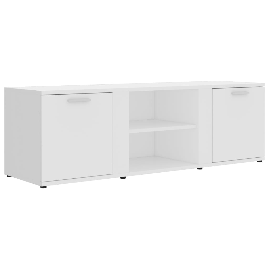 TV-skab Hvid 120x34x37 cm Træ Materiale
