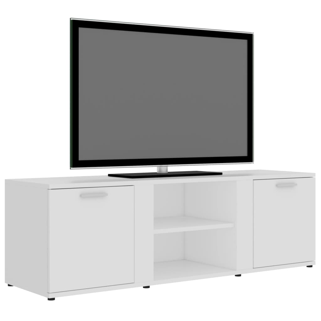 TV-skab Hvid 120x34x37 cm Træ Materiale