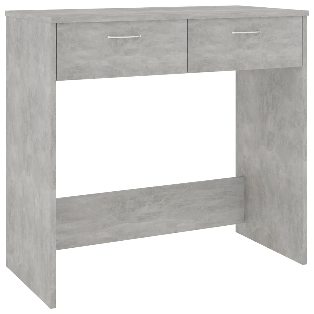 Skrivebord Beton Grå 80x40x75 cm Træmateriale