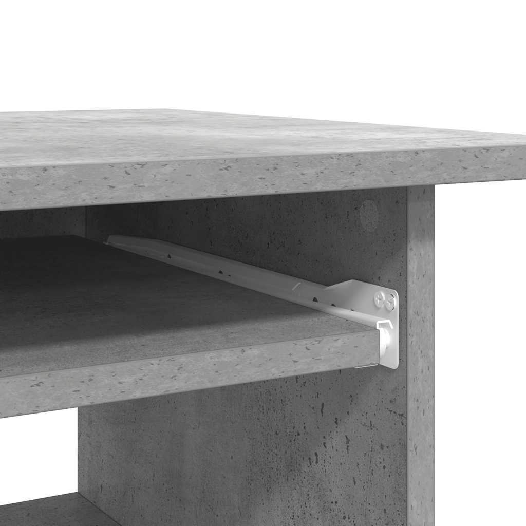 Skrivebord Beton Grå 80x45x74 cm Træmateriale
