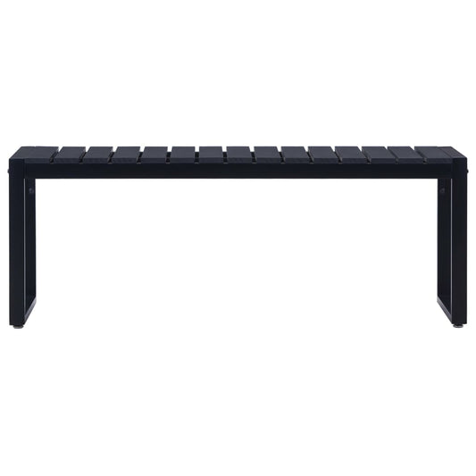 Havebænk 120,5 cm PS Tallerken Sort