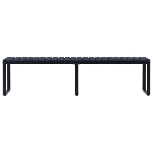 Havebænk 180 cm PS Tallerken Sort