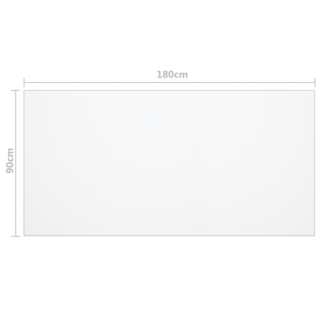 Tischfolie Transparent 180x90 cm 1,6 mm PVC