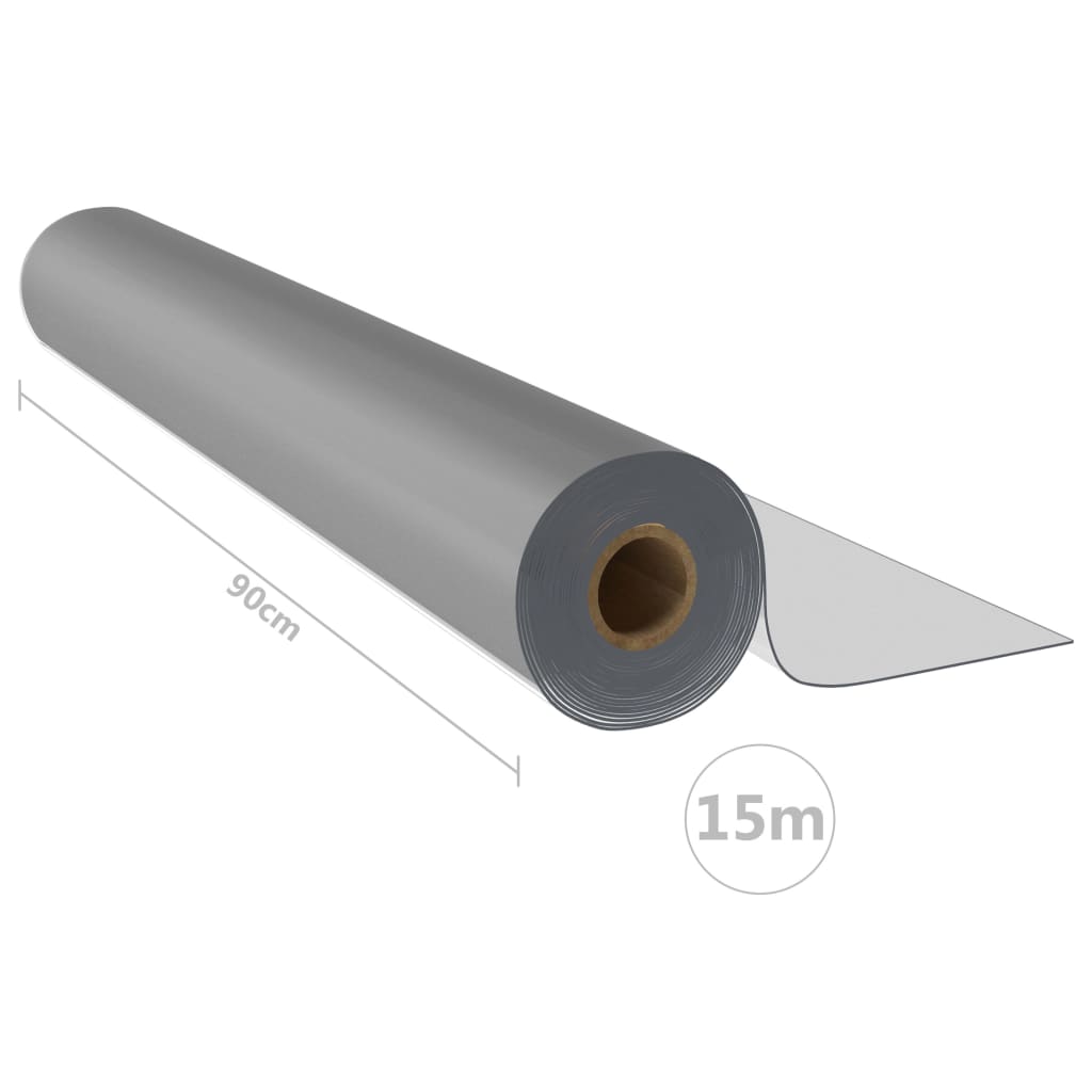 Tischfolie-Rolle Matt 0,9x15 m 1,6 mm PVC