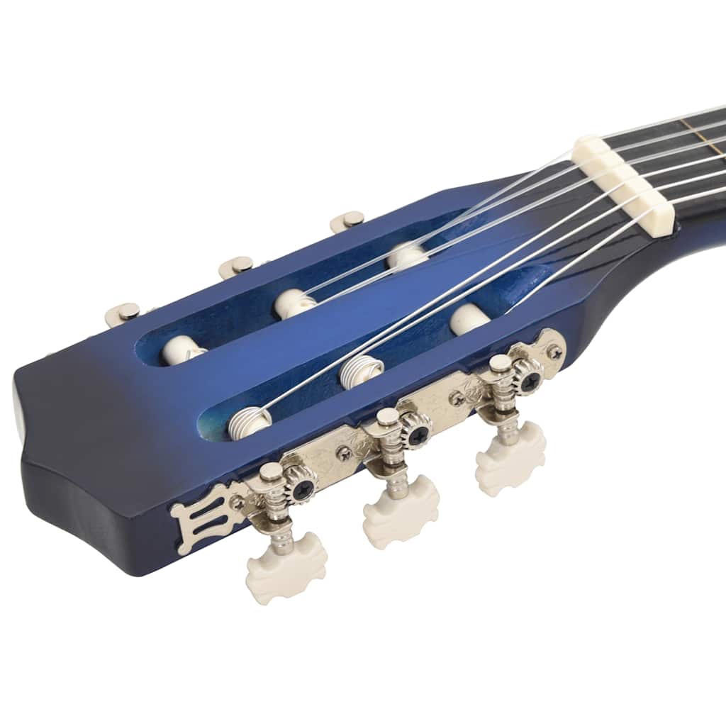 Klassikgitarre für Anfänger und Kinder Blau 3/4 36"