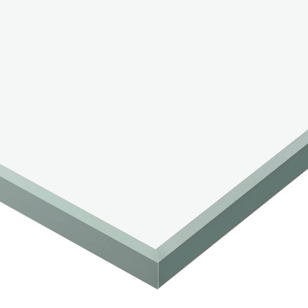 Schiebetür ESG-Glas und Aluminium 90x212 cm Silbern