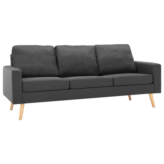 3-Sitzer-Sofa Dunkelgrau Stoff