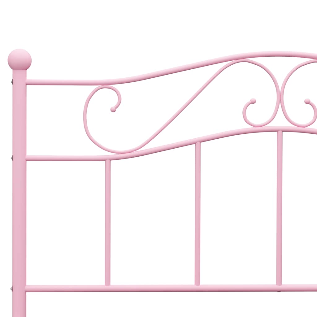 Bettgestell Rosa Metall 140×200 cm