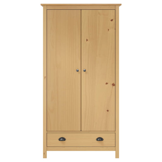 Kleiderschrank mit 2 Türen Hill 89x50x170 cm Massivholz Kiefer