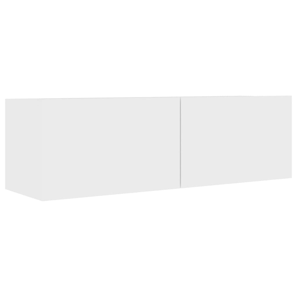 TV-skab Hvid 100x30x30 cm Træ Materiale