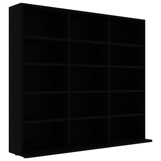 CD-Regal Schwarz 100x23x89,5 cm Holzwerkstoff