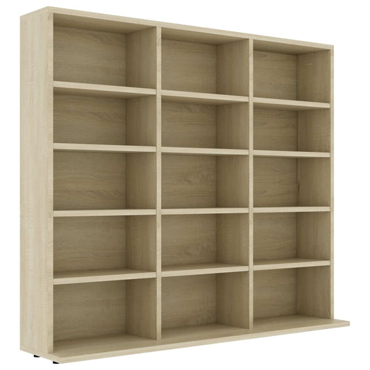 CD-Regal Sonoma-Eiche 100x23x89,5 cm Holzwerkstoff