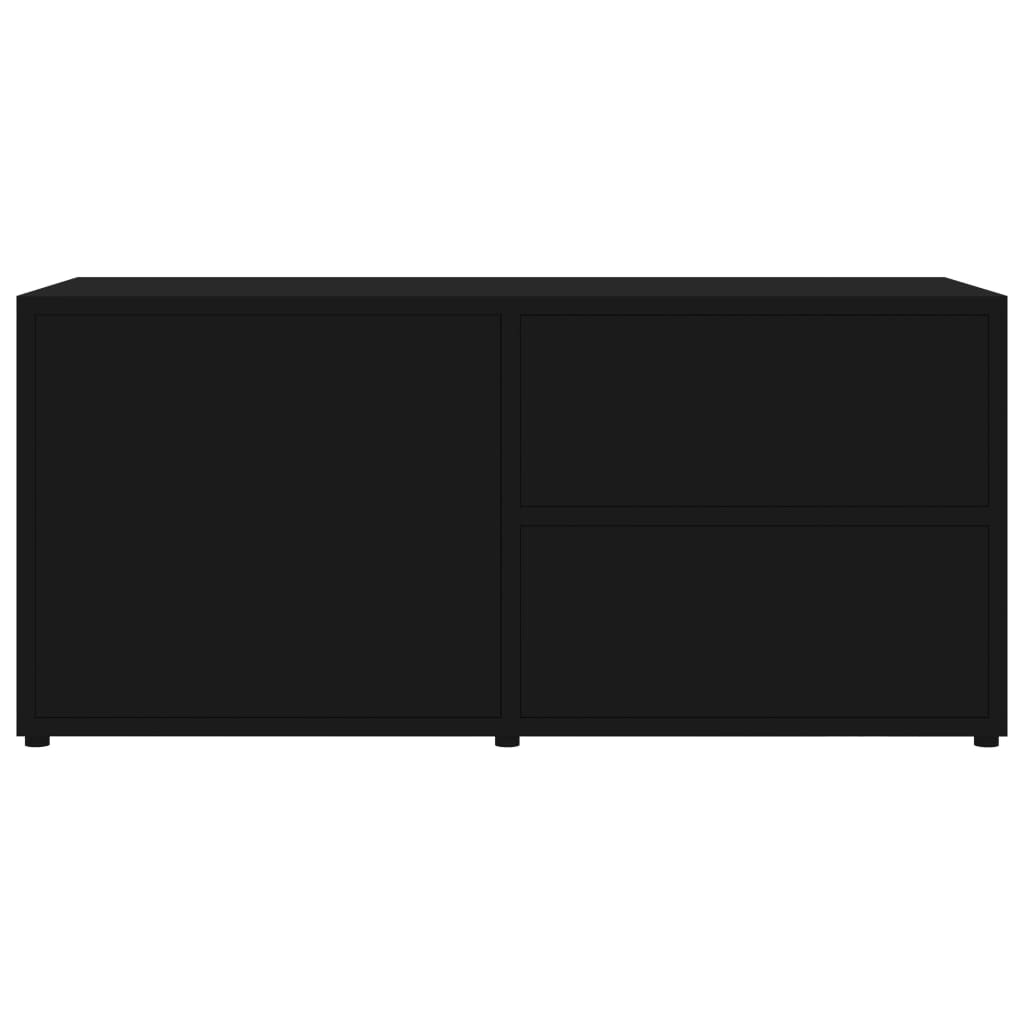 TV-Schrank Schwarz 80x34x36 cm Holzwerkstoff