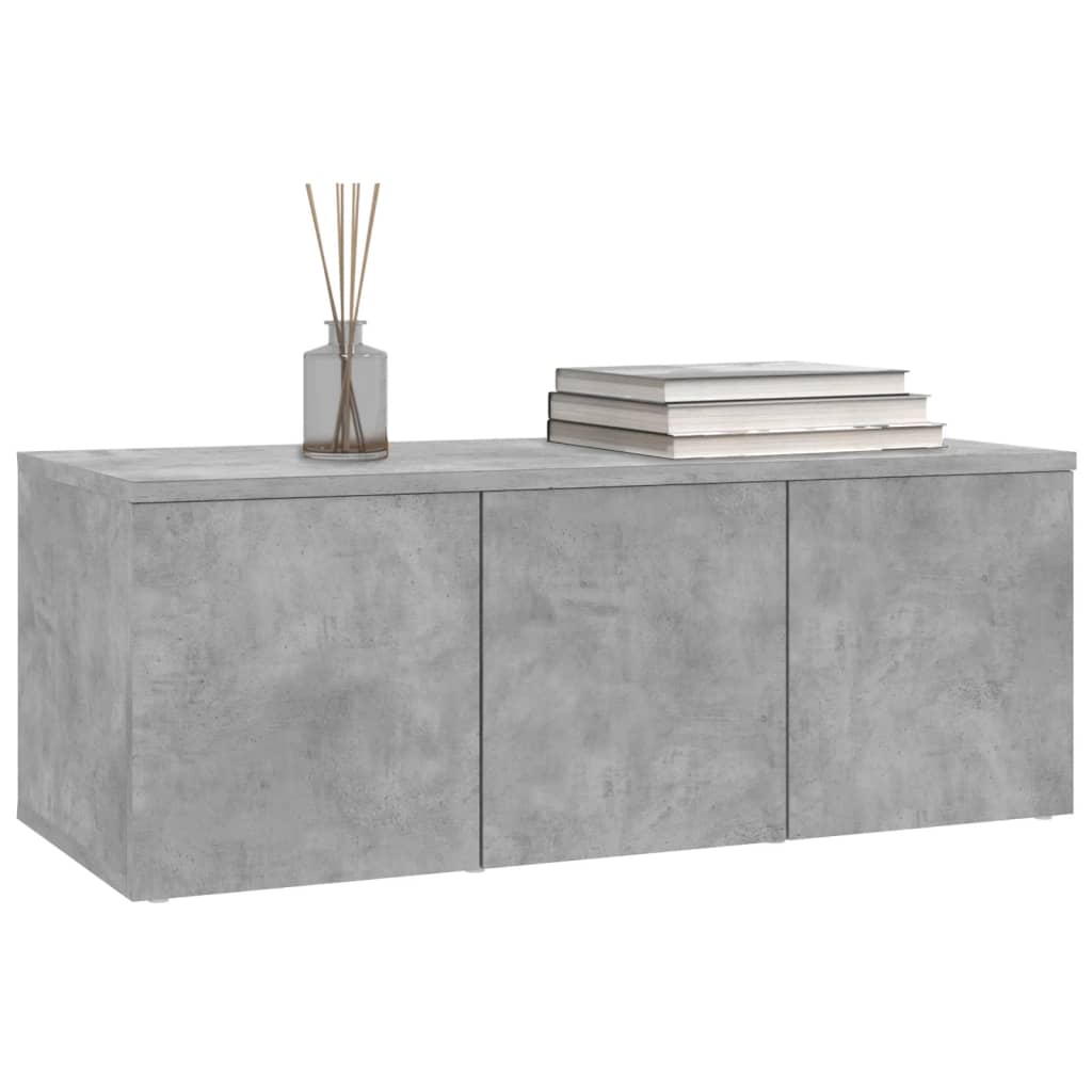 TV-Schrank Betongrau 80x34x30 cm Holzwerkstoff