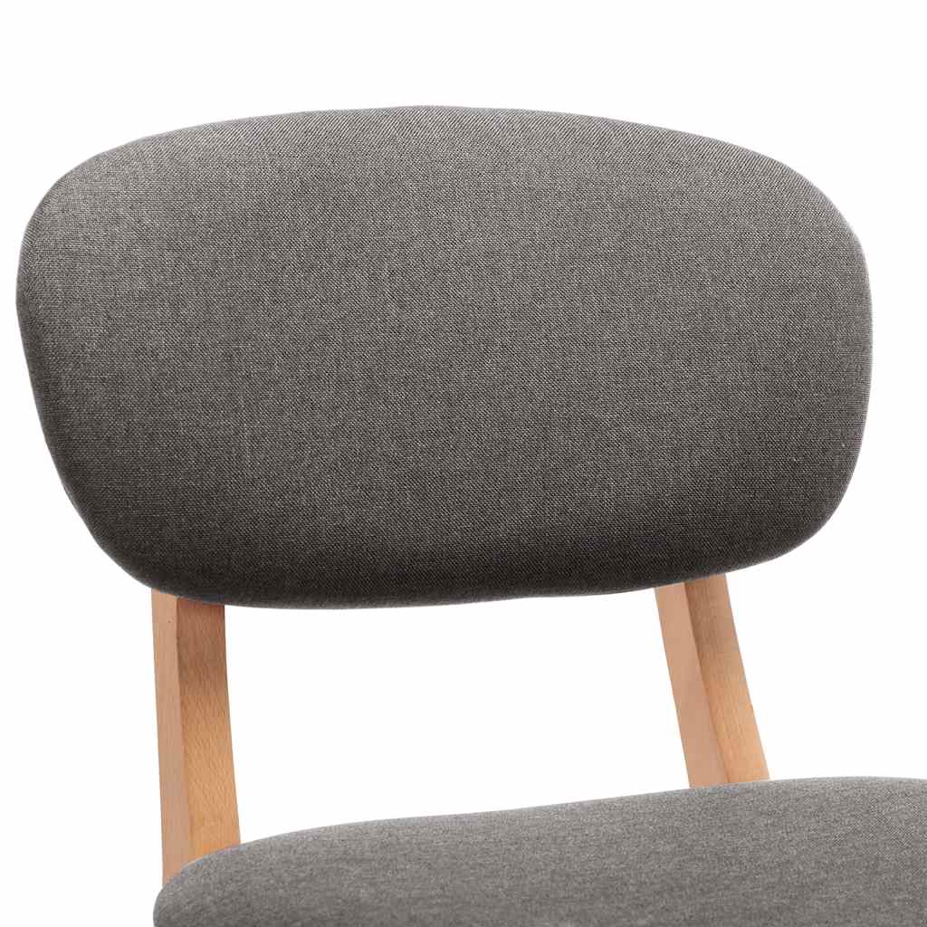 Barhocker 2 Stk. Hellgrau Stoff