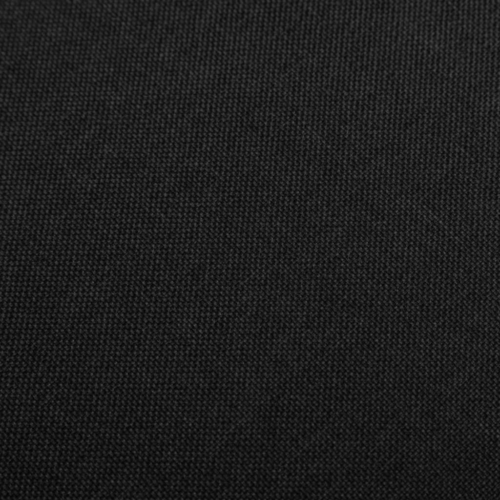 Barhocker 2 Stk. Schwarz Stoff