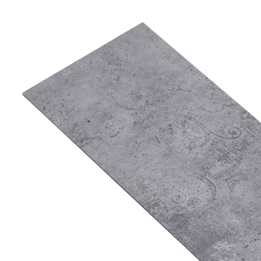 PVC Fliser Selvklæbende 5,02 m² 2 mm Cementgrå