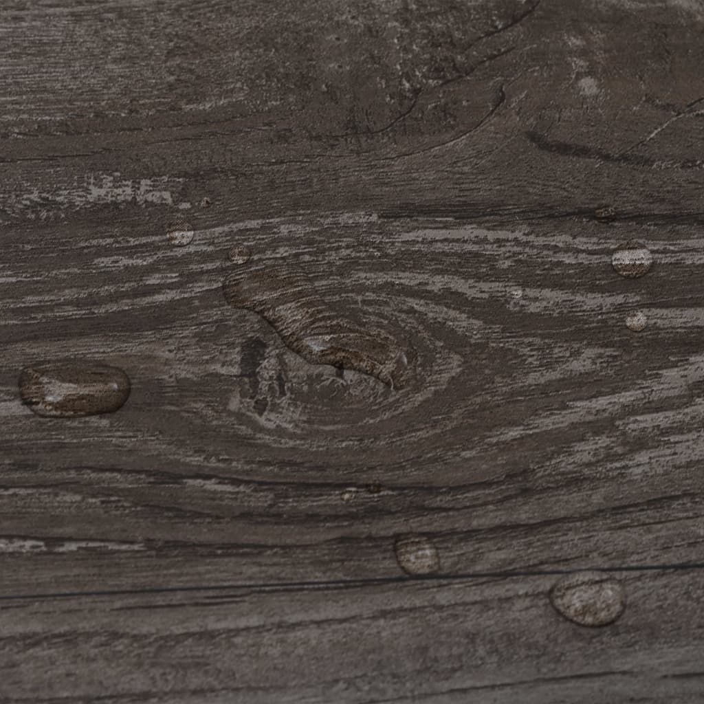 PVC laminat planker 5,02 m² 2 mm selvklæbende stribet træ