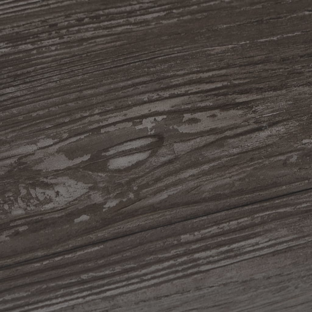 PVC laminat planker 5,02 m² 2 mm selvklæbende stribet træ