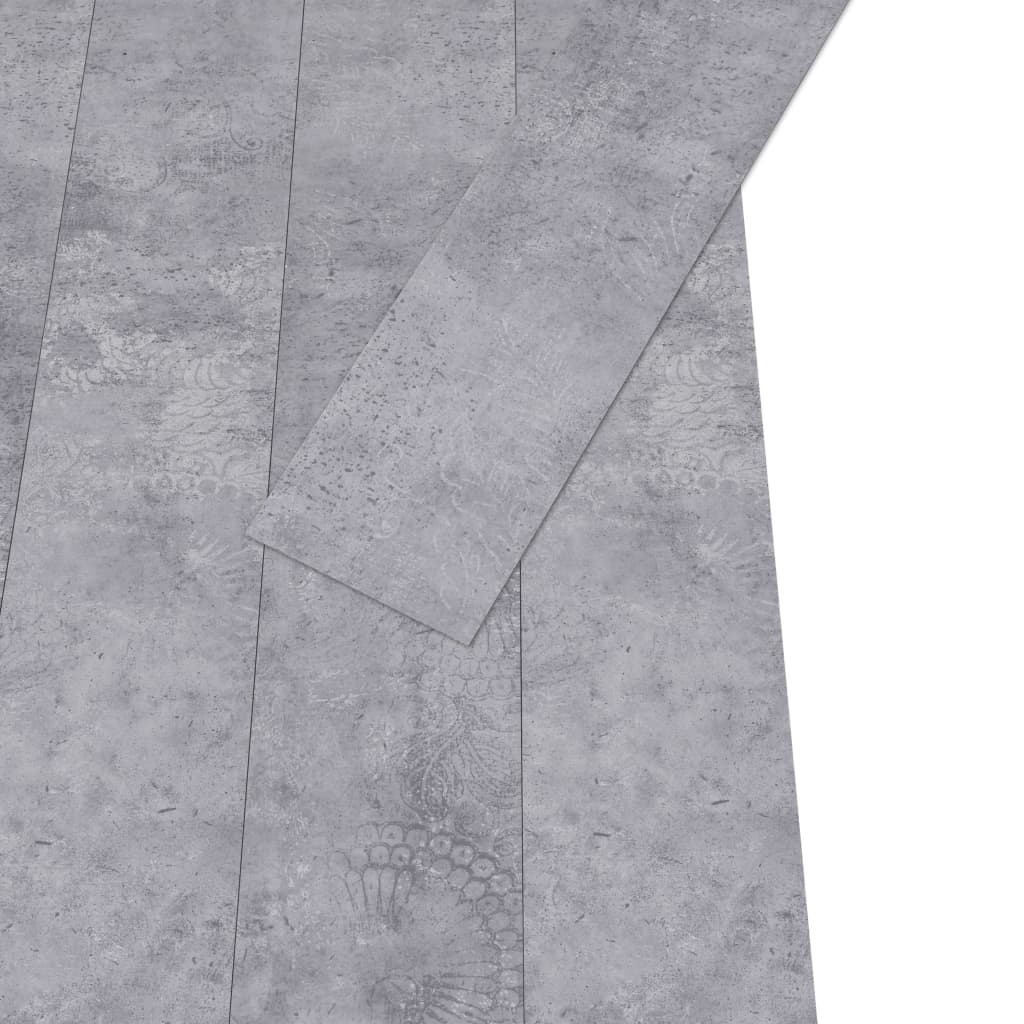 PVC Fliser Ikke-selvklæbende 5,26 m² 2 mm Cementgrå