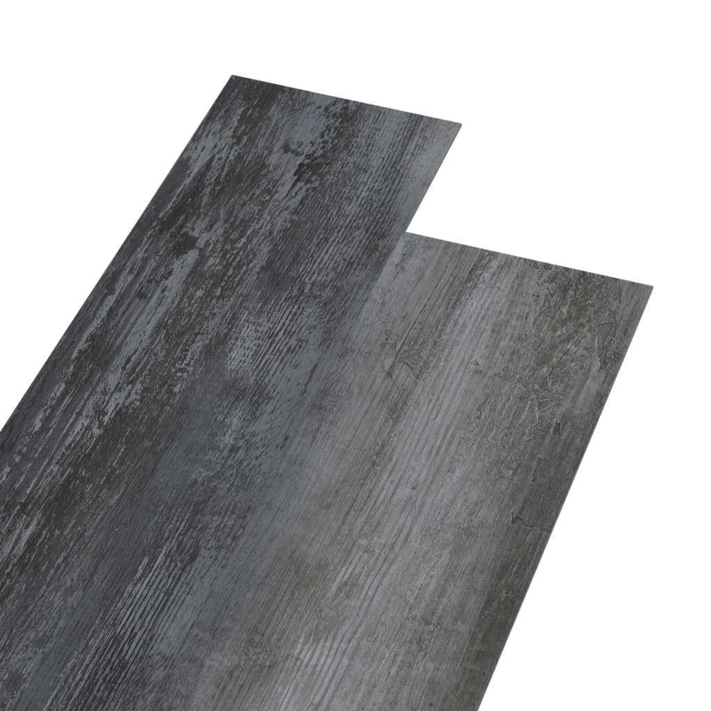 PVC-fliser ikke-selvklæbende 5,26 m² 2 mm blank grå