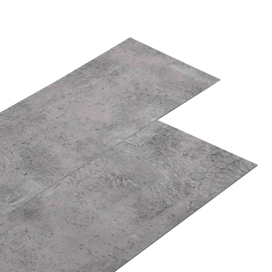 PVC fliser 4,46 m² 3 mm selvklæbende cementbrun