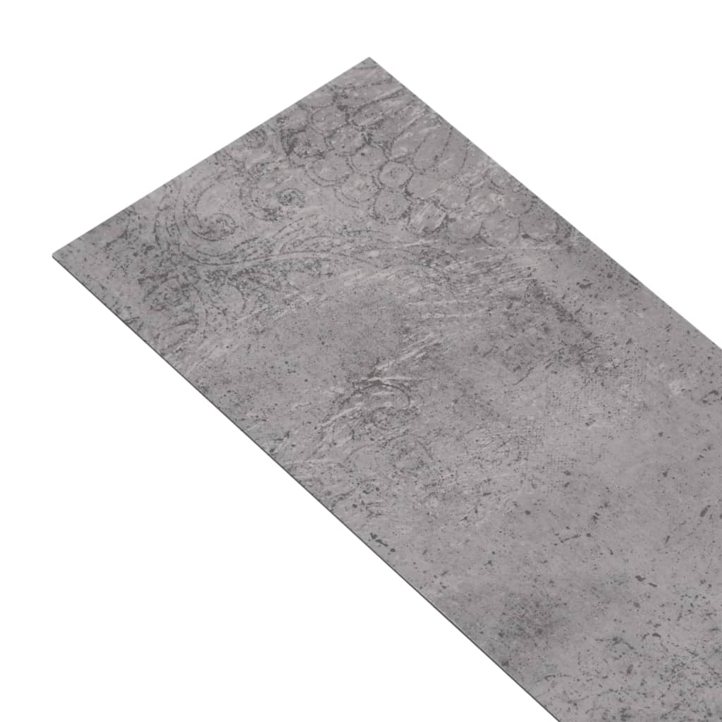 PVC fliser 4,46 m² 3 mm selvklæbende cementbrun