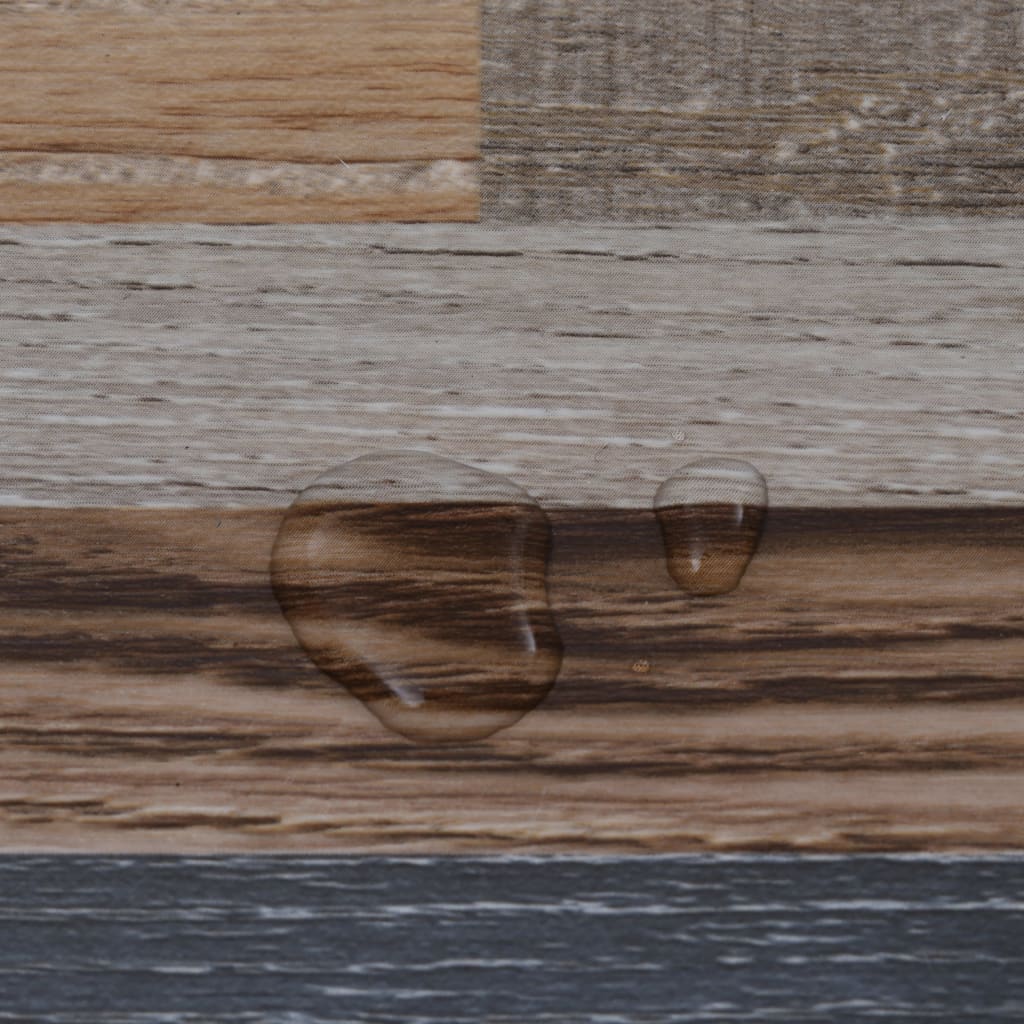 PVC laminat planker 4,46 m² 3 mm Selvklæbende Flerfarvet