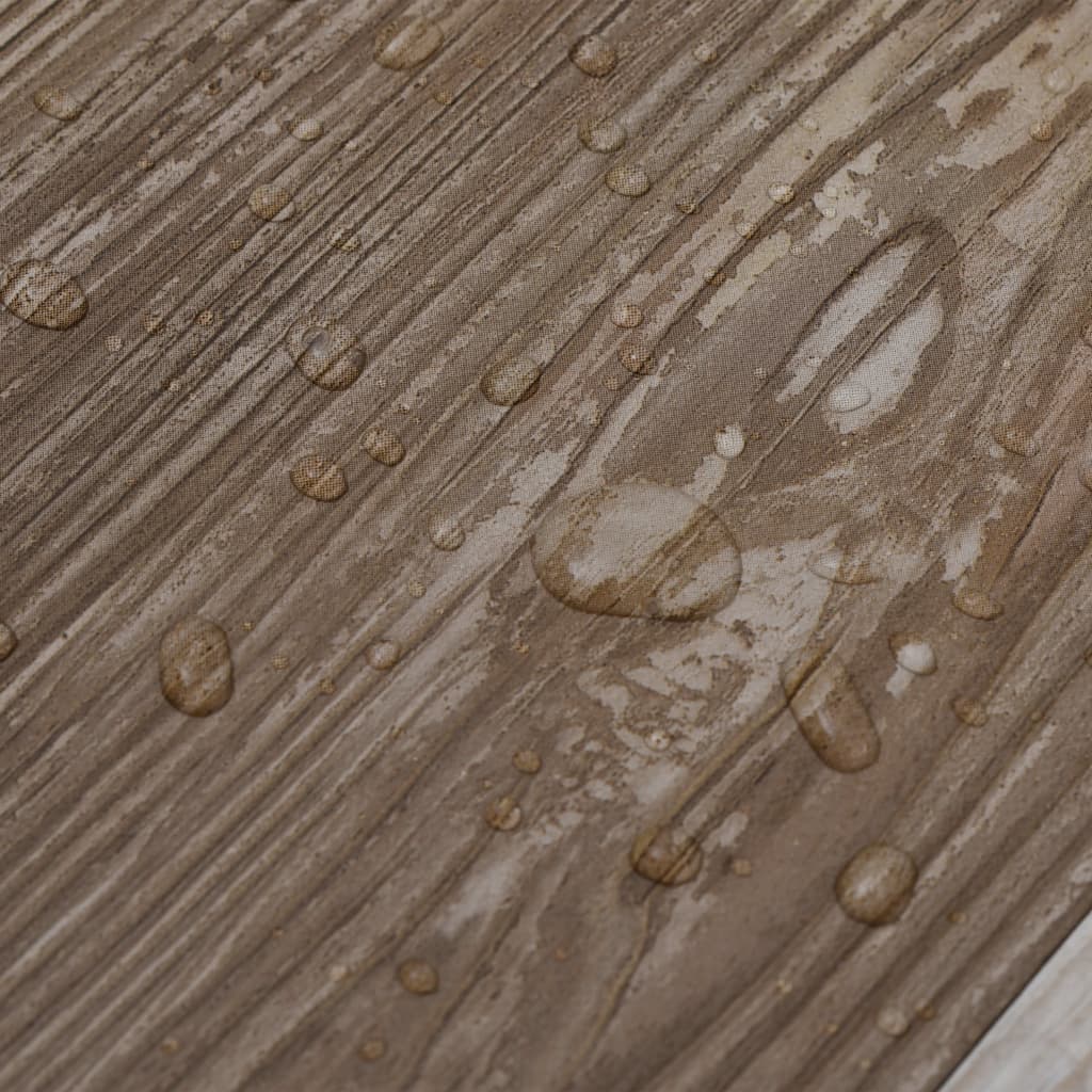 PVC Fliser 5,02 m² 2 mm Selvklæbende træmønster hvidkalket