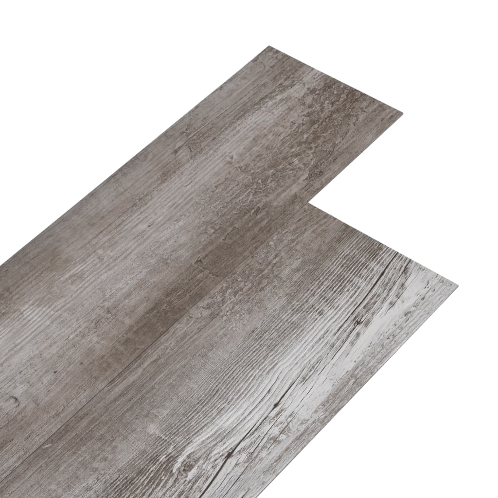 PVC Fliser 5,02 m² 2 mm Selvklæbende mat træbrun