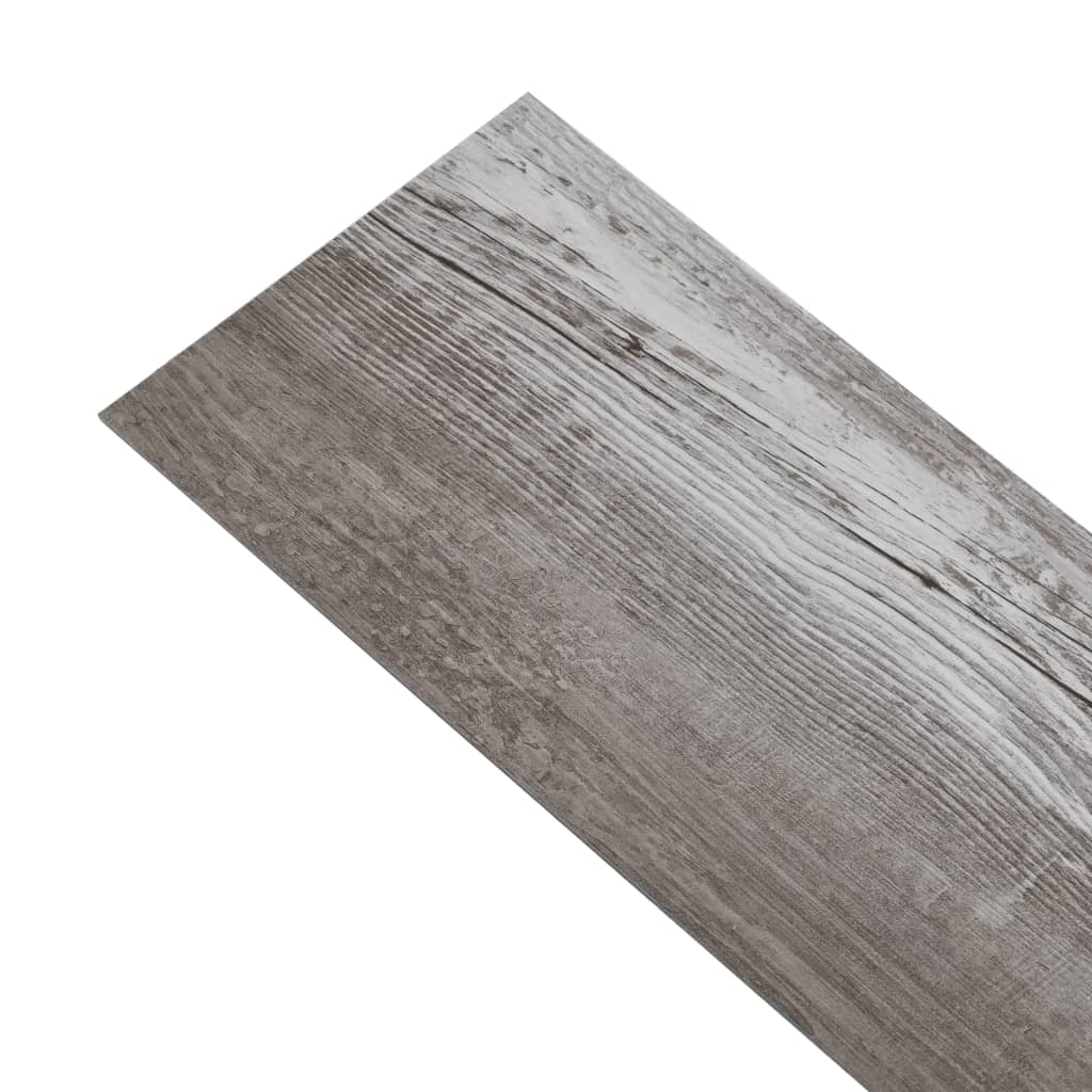 PVC Fliser 5,02 m² 2 mm Selvklæbende mat træbrun