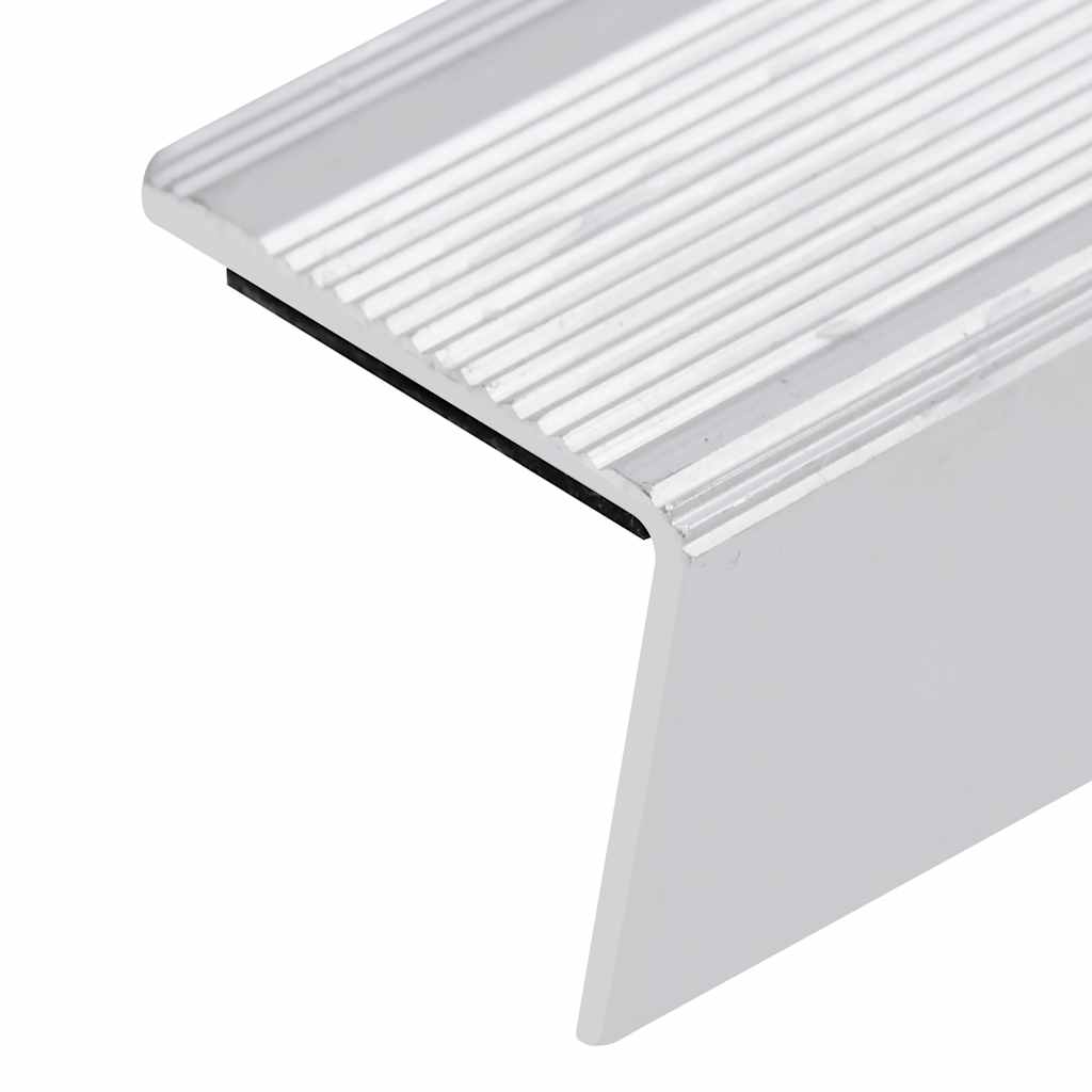 Trappekantprofiler i L-form 5 stk Alu 90 cm Sølv