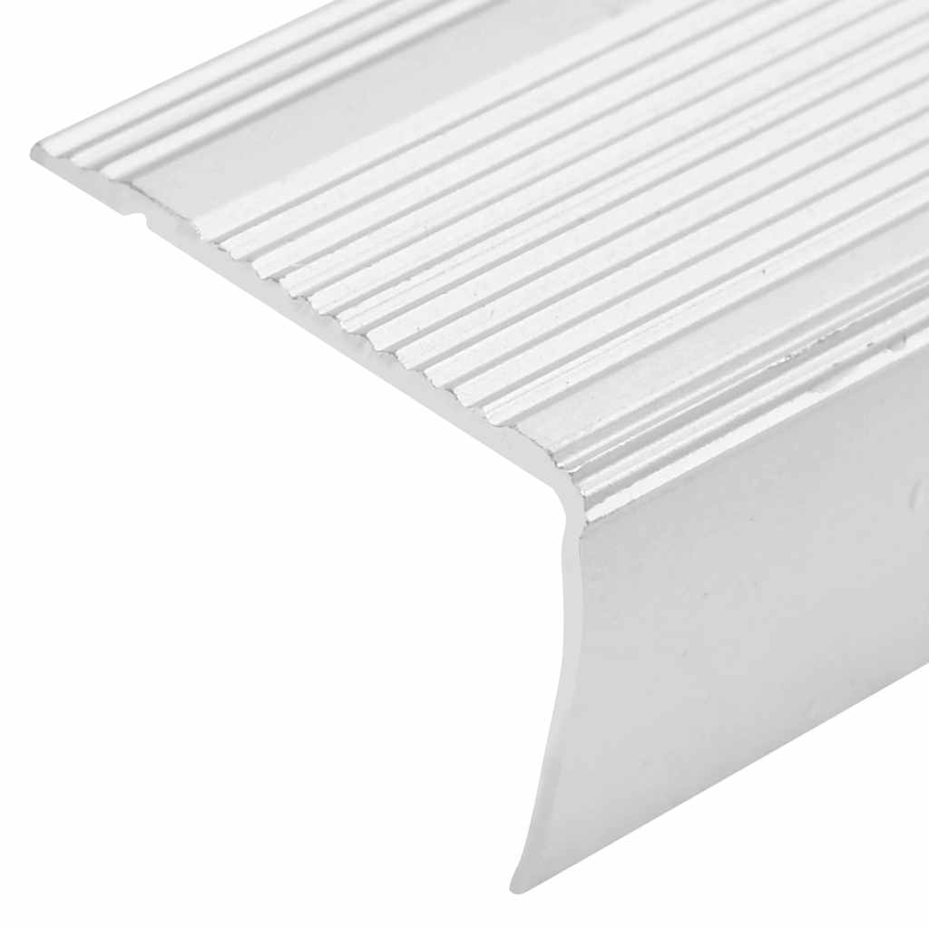 Trappekantprofiler i L-form 15 stk. Aluminium 90 cm Sølv