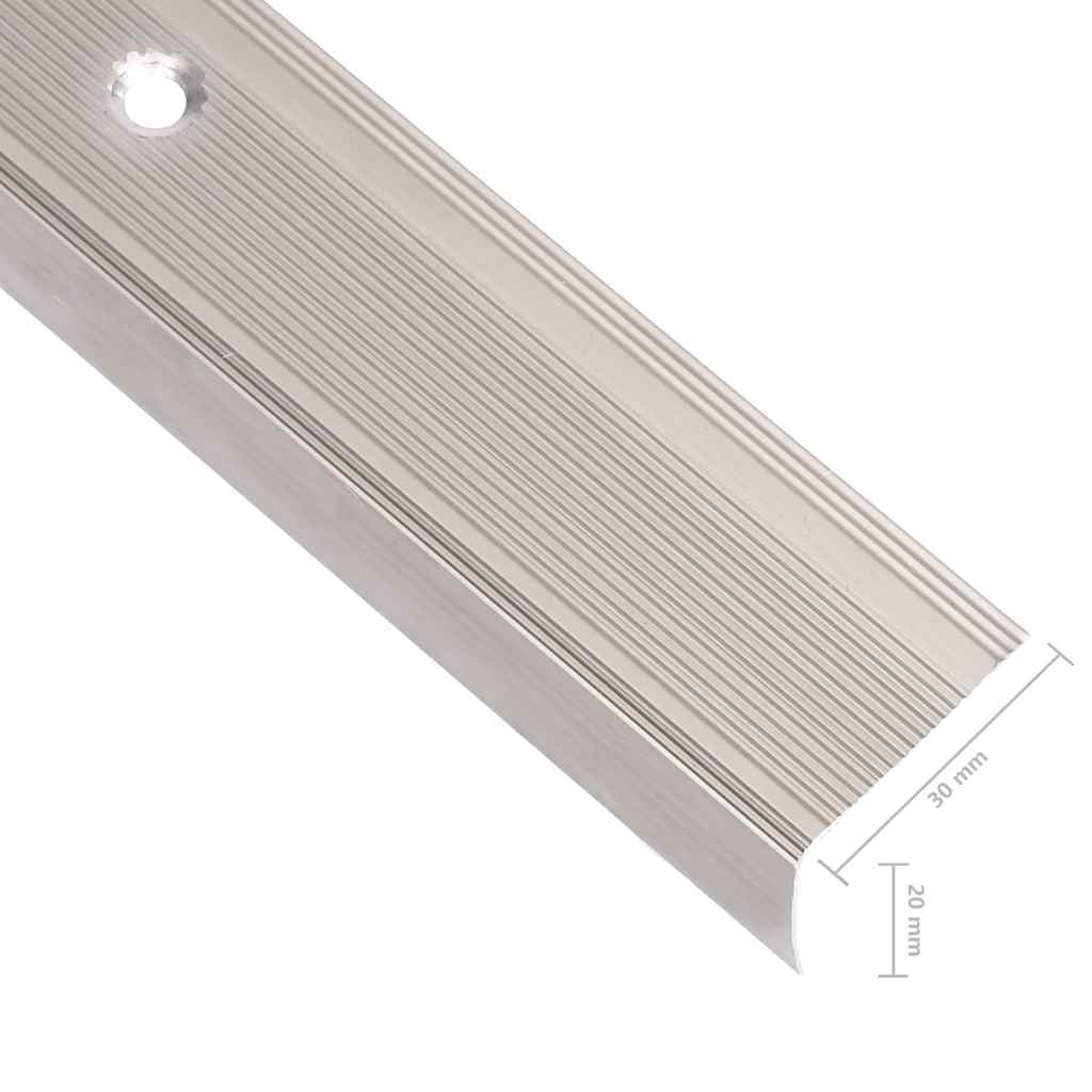 Trappenæseprofiler i L-form 5 stk. Aluminium 90cm Champagne