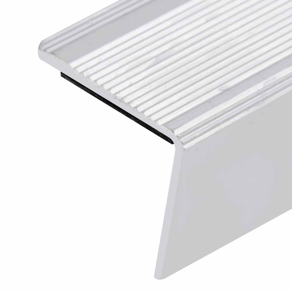 Trappekantprofiler i L-form 15 stk. Aluminium 100 cm Sølv